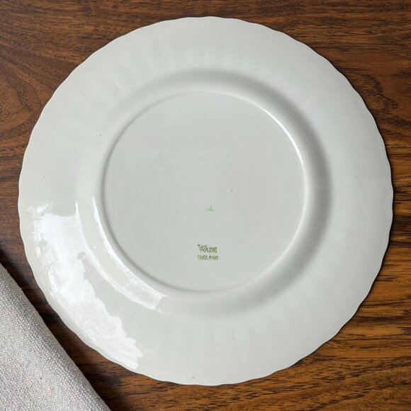 Wade England Royal Victoria Blue Floral Display Collectible Plate Botanical - Picture 8 of 10